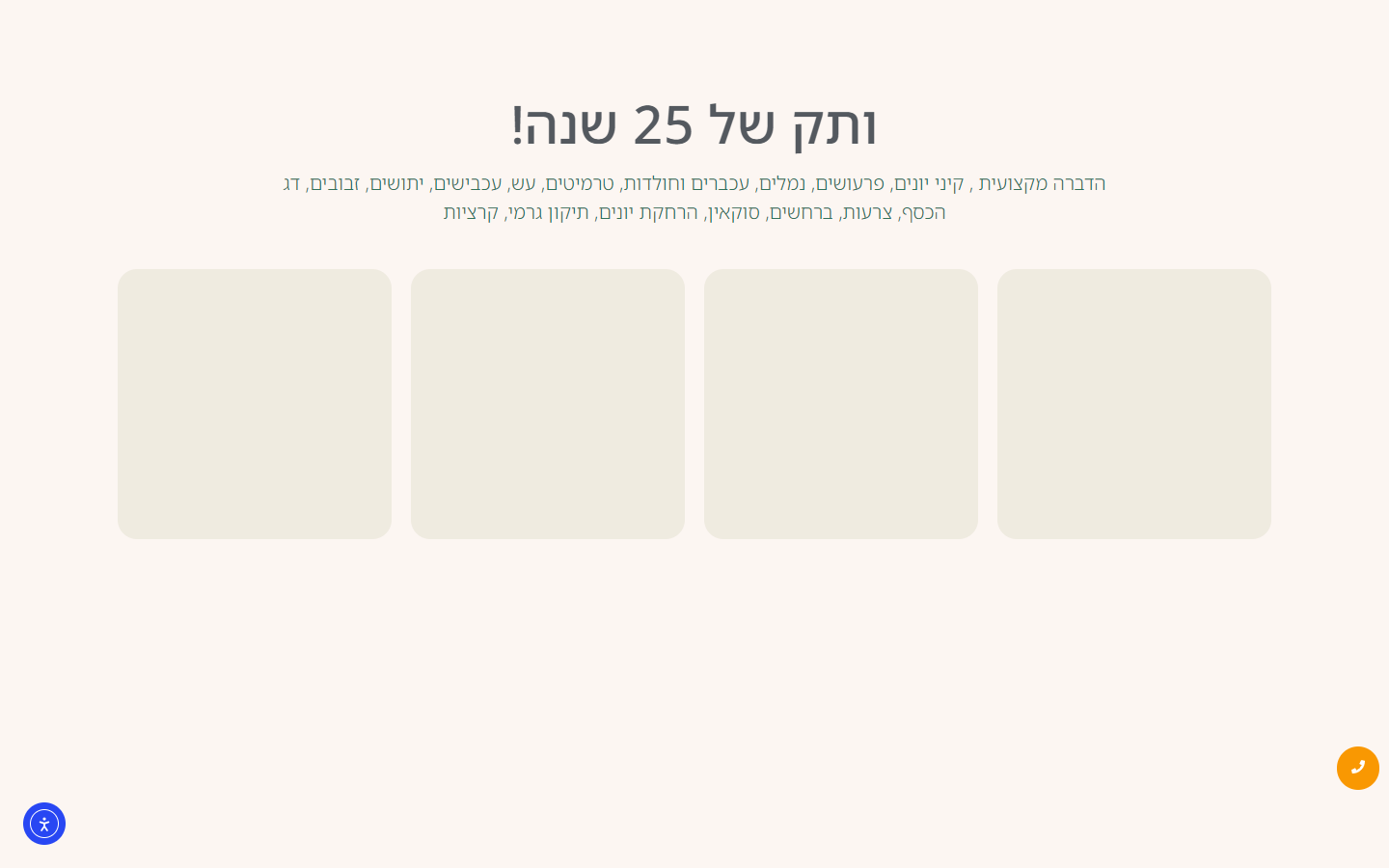 שירותים + CTA כפול