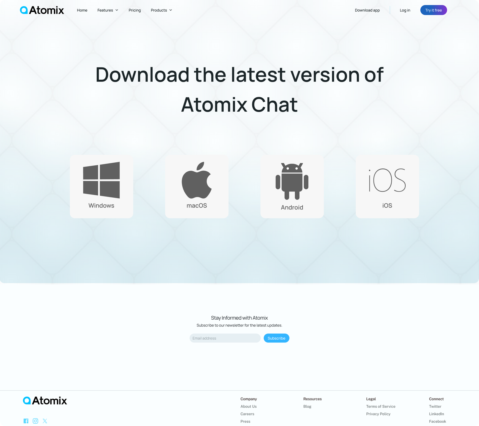 Download page