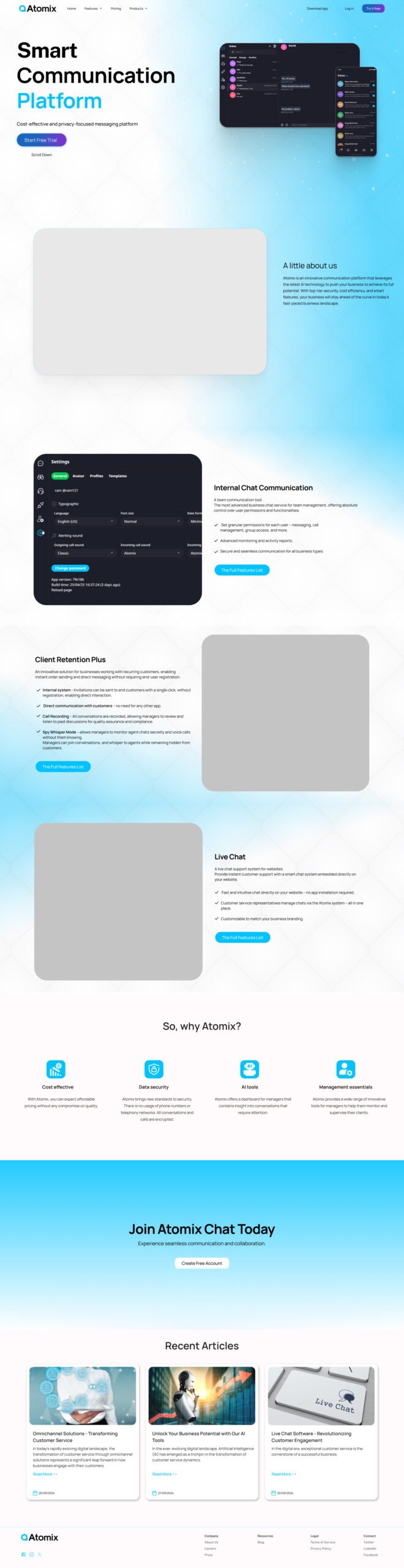 Atomix Homepage