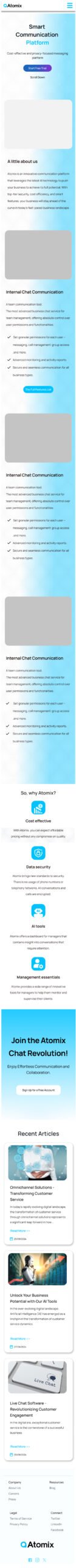 Homepage Mobile