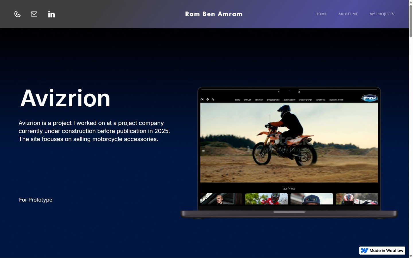 Homepage — וידאו hero + קטגוריות